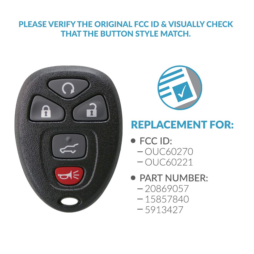 Amazon | Keyless2Go 交換用キーレスエントリー 5ボタン リモート